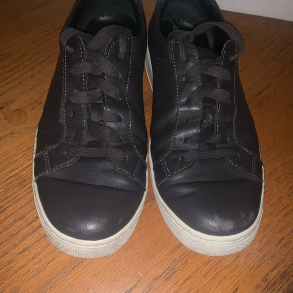 Vince dark gray leather sneakers - Picture 2 of 4